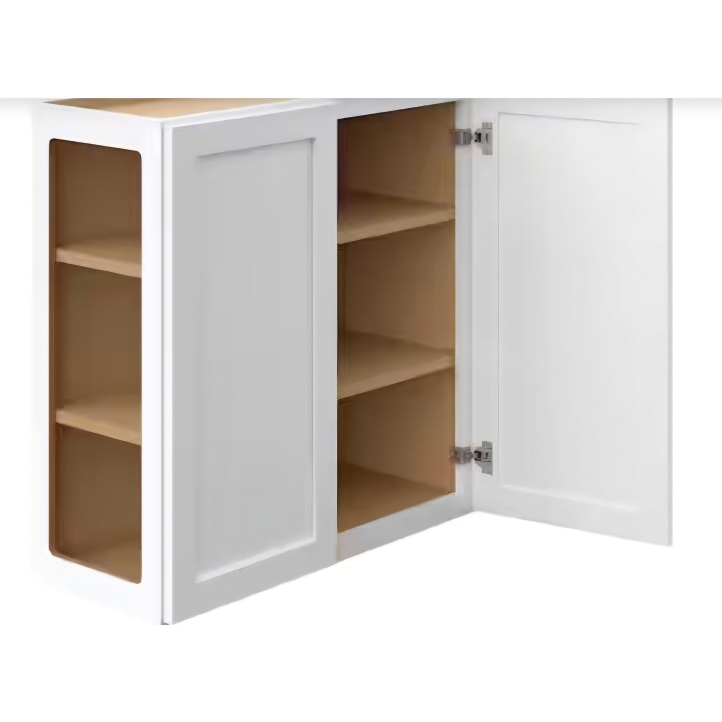 Courtland 30 in. W x 12 in. D x 30 in. H Assembled Shaker Wall Kitchen Cabinet in Polar White