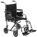 Invacare Transport Wheelchair for Adults Compact Lightweight Wheel Chair with Foldable Backrest