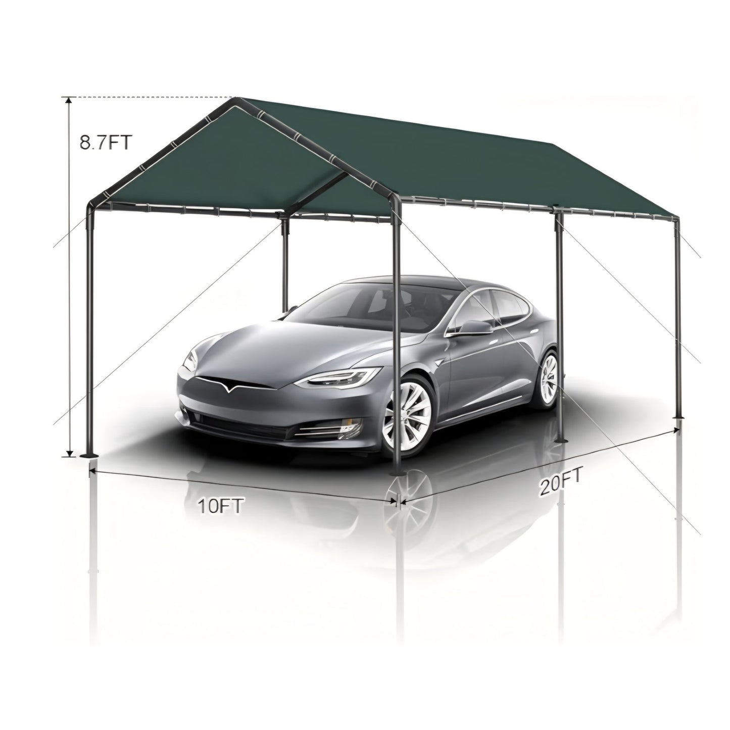 Carport, 12x20ft Heavy Duty Portable Garage, Car Port with Storage Shed, Car Canopy Car Tent with