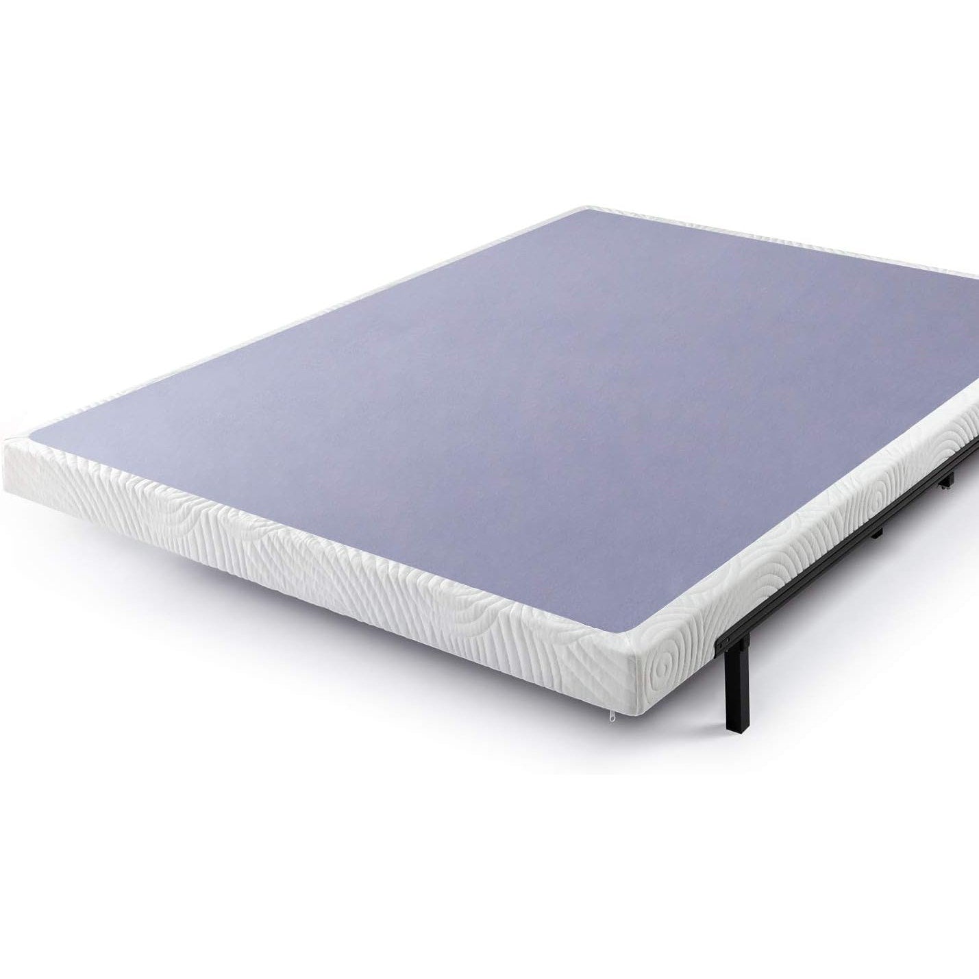 Zinus, Standard Profile Metal Smart Box Spring, Wood Slat Support, Queen, 4 In, Box Spring Only