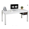 White Computer Desk with Drawer, 63 Inch Large Home Office Work Desks