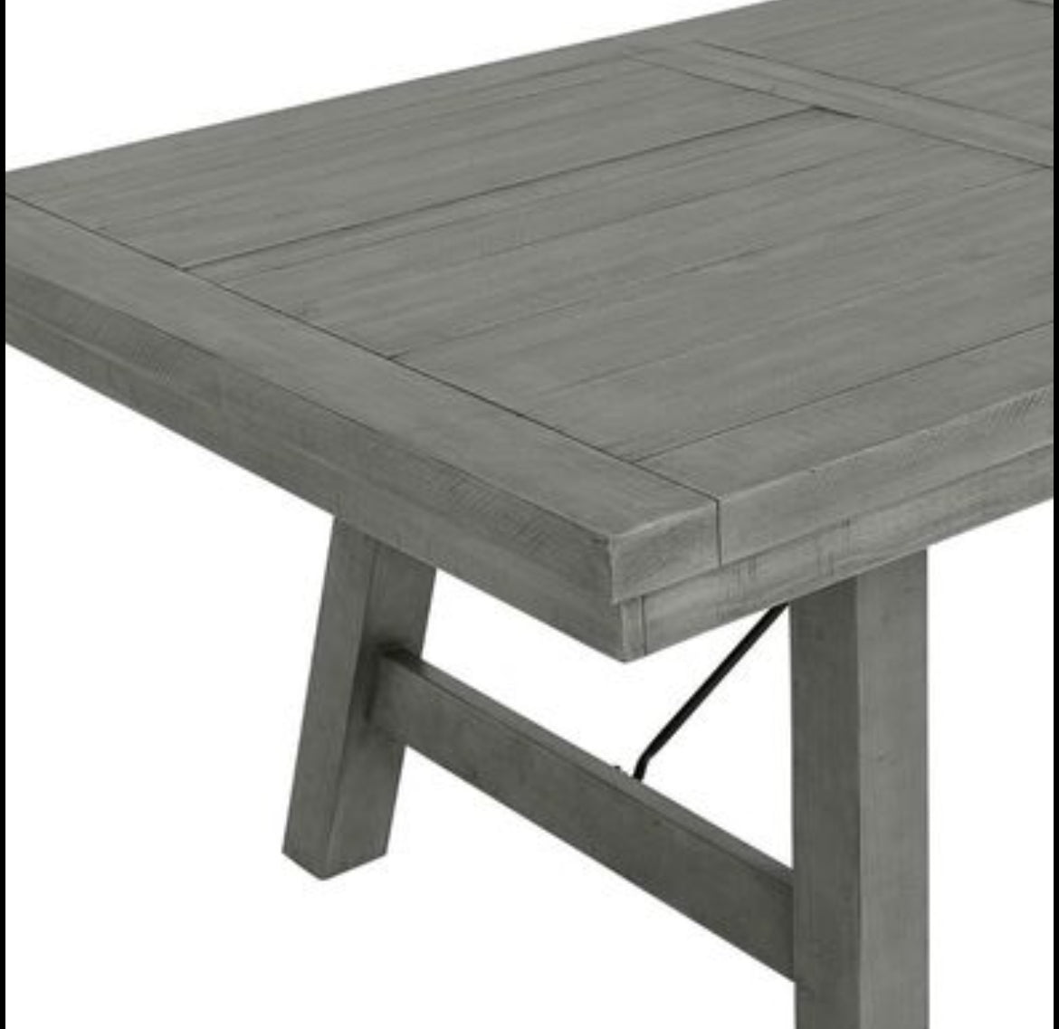 Martin Svensson Home Beach House Dove Grey Extendable Leaf Dining Table