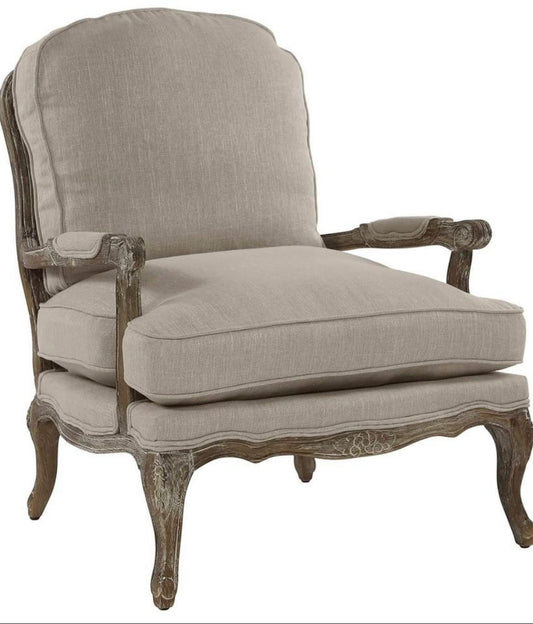 Homelegance Parlier Show Wood Accent Chair, Neutral (Used like new)