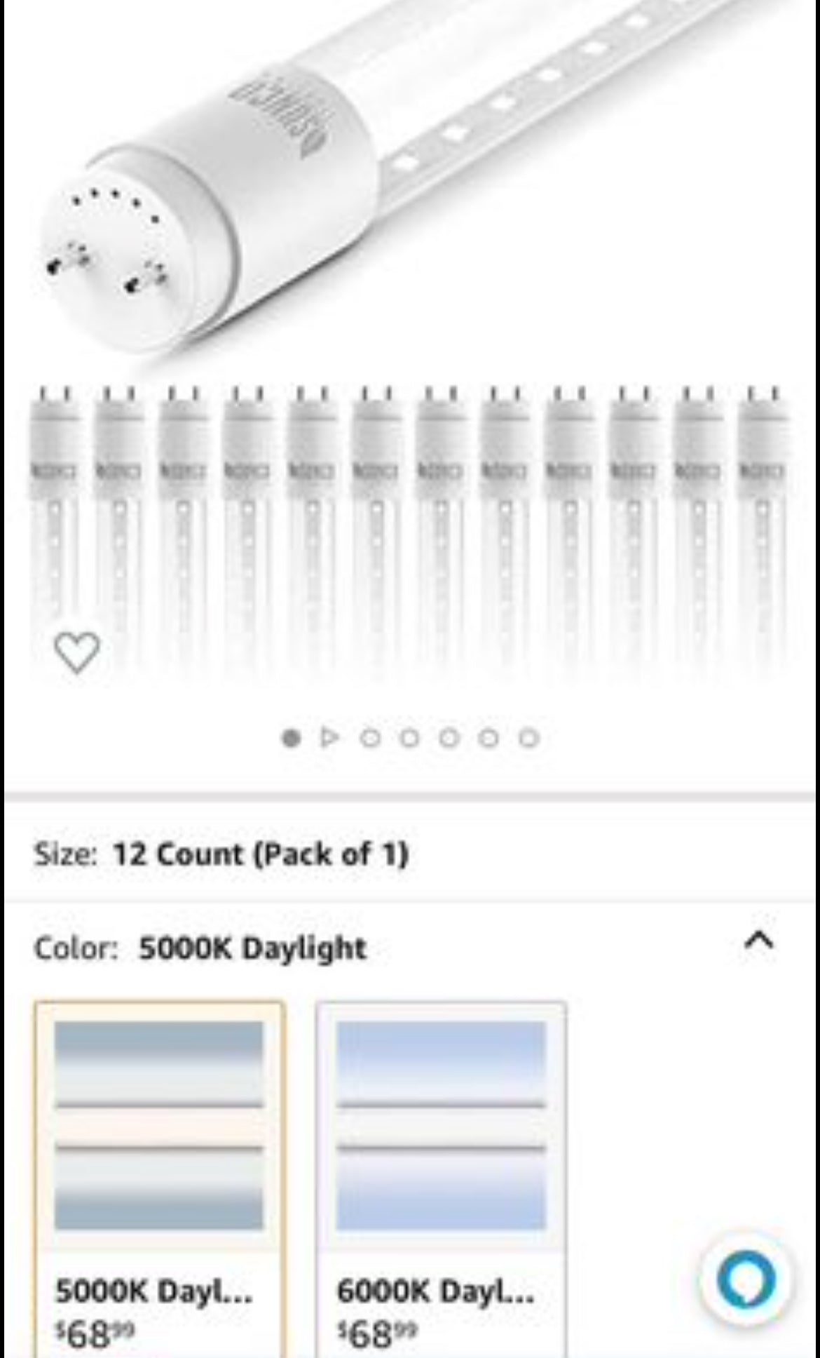 Sunco Lighting 12 Pack T8 LED 4FT Tube Light Bulbs Ballast Bypass Fluorescent Replacement, 5000K Daylight, 18W, Clear Cover, Retrofit, Single Ended Power (SEP), Commercial Grade – UL, DLC