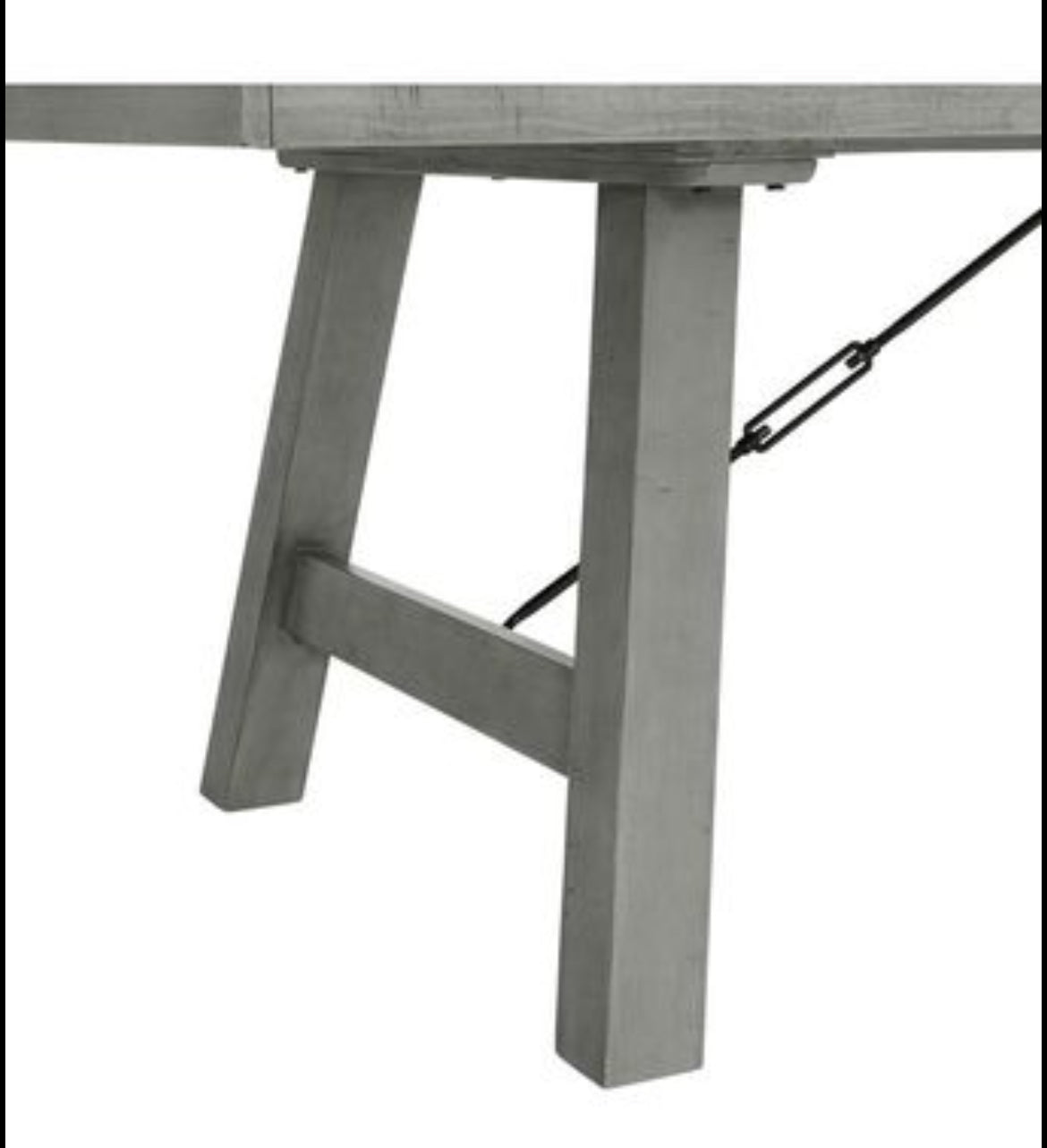 Martin Svensson Home Beach House Dove Grey Extendable Leaf Dining Table