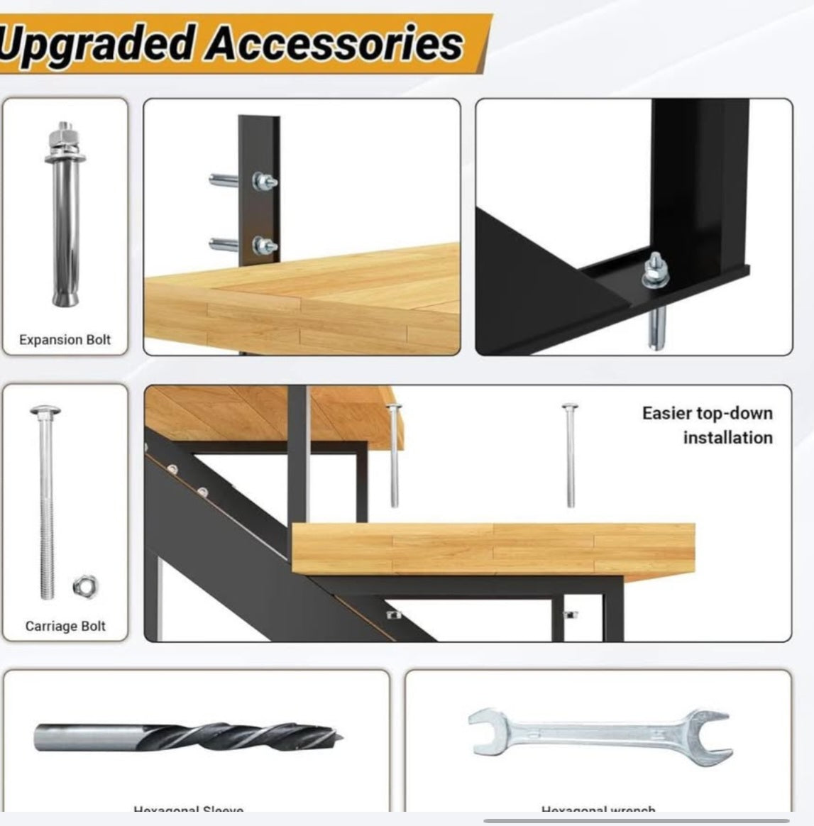 5-Step Steel Stair Stringer with Support Legs