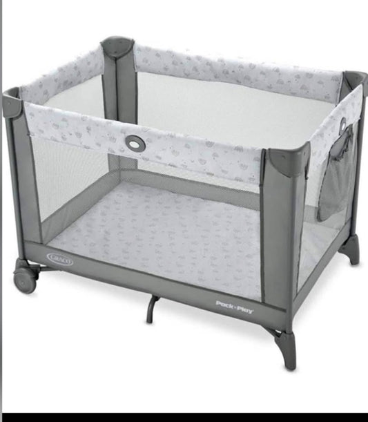 Graco Pack n Play Portable Playard, Reign with Compact Fold and Mesh Storage