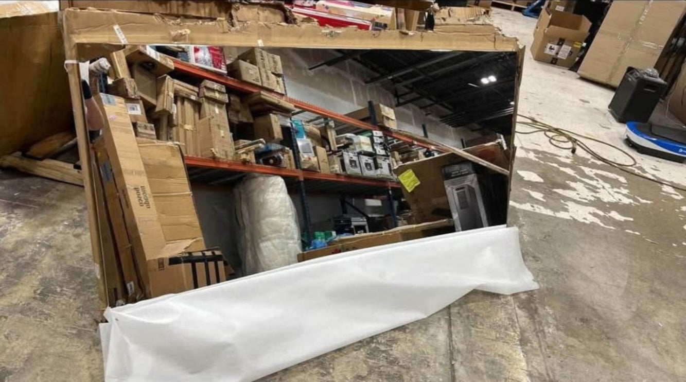 Board2by Extra Large Cork Bulletin Board 96" X 48", Silver Aluminum Framed 8'x4' Corkboard for Wall, Wall Mounted Notice Pin Board with 18 Push Pins for School, Home &amp; Office Ding due to shipping see photos.