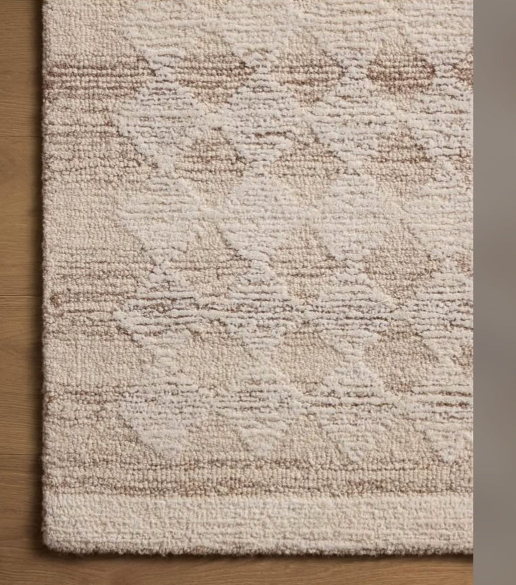 Loloi Magnolia Home by Joanna Gaines Rae Collection RAE-04 Natural/Ivory 5'-0" x 7'-6" Area Rug
