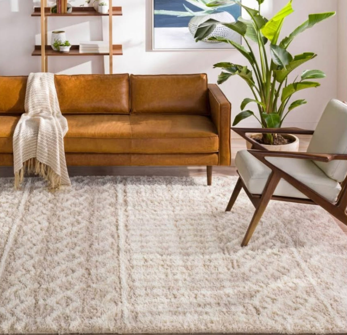 Urban Shag Machine Woven Rug USG-2303 Machine Woven 100% Polypropylene High/Low Thickness: 2.05" Colors 6’x7’