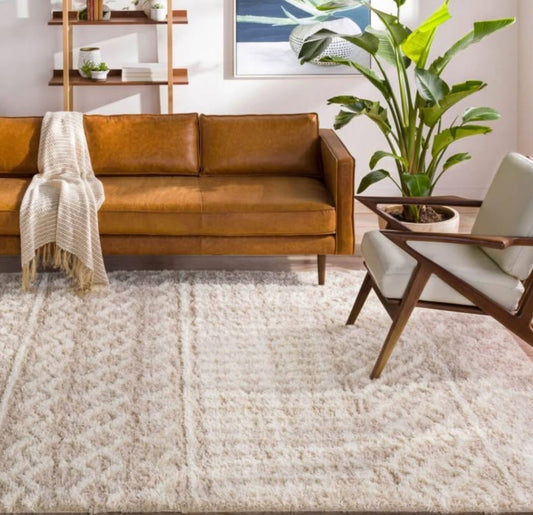 Urban Shag Machine Woven Rug USG-2303 Machine Woven 100% Polypropylene High/Low Thickness: 2.05" Colors 6’x7’