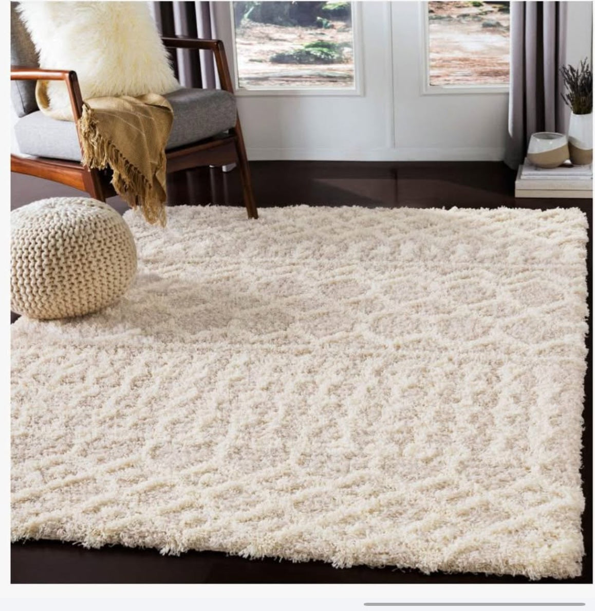 Urban Shag Machine Woven Rug USG-2303 Machine Woven 100% Polypropylene High/Low Thickness: 2.05" Colors 6’x7’