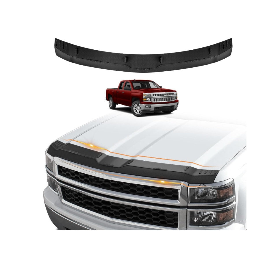 TripleAliners Hood Bug Deflector Protector for 2014-15 Chevy Silverado 1500 Hood Protector