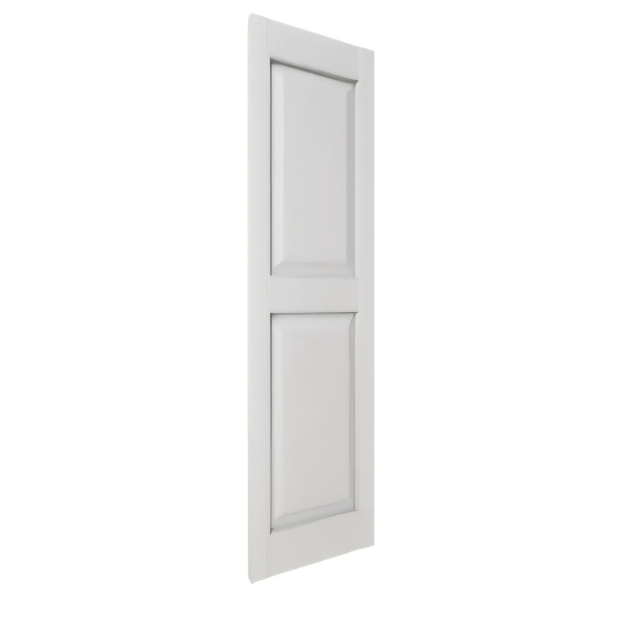 Two Equal Panels, Raised Panel Shutters, Includes Matching Installat (Per Pair) 14.75 in. W x 59 in