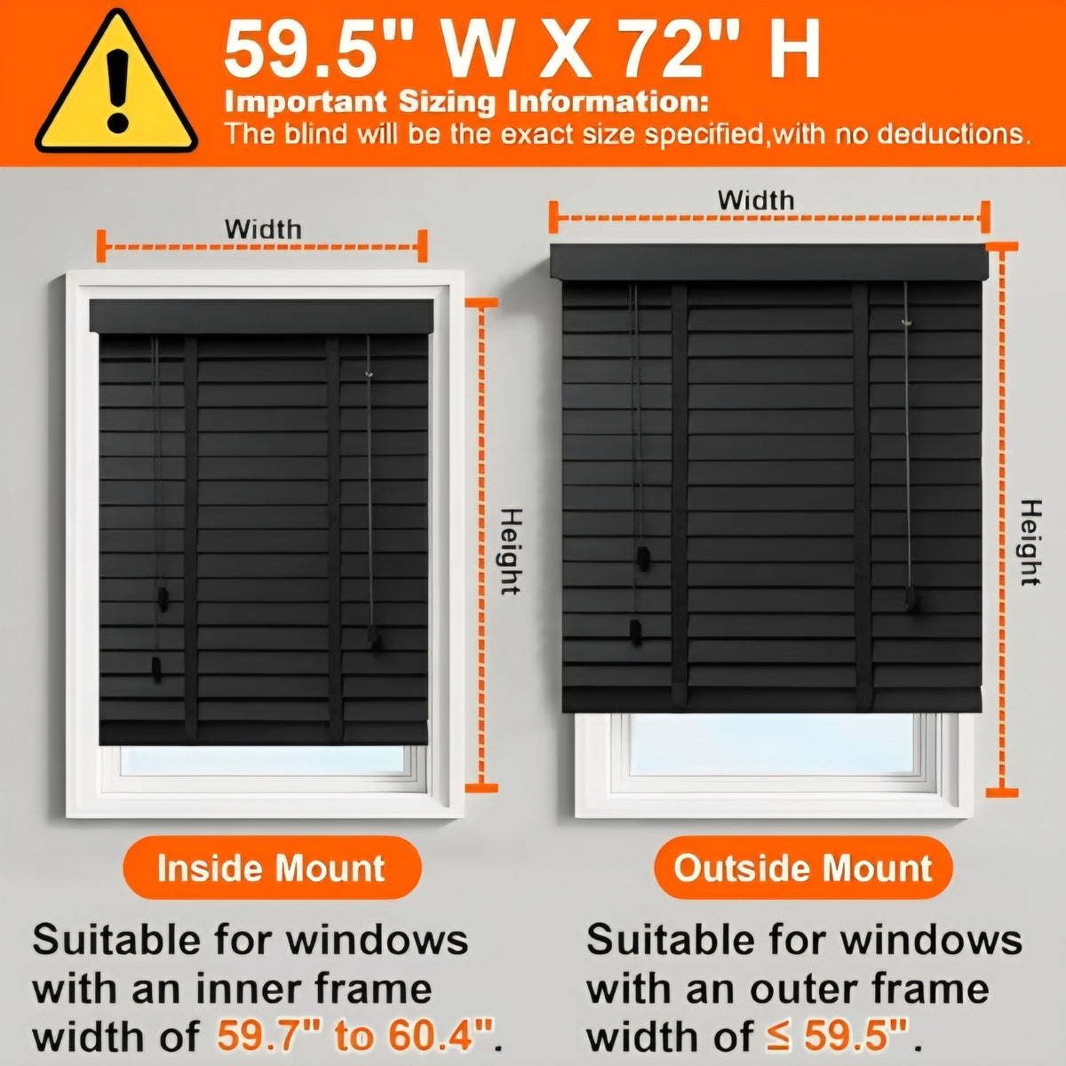 2" Slats Wood Blinds for Indoor Windows: Solid Wooden Blackout Blinds & Shades