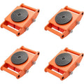 Garvee Machinery Mover Industrial Heavy Duty Skate Dolly, 4 Wheels & 360° Rotation Non-Slip Tray.