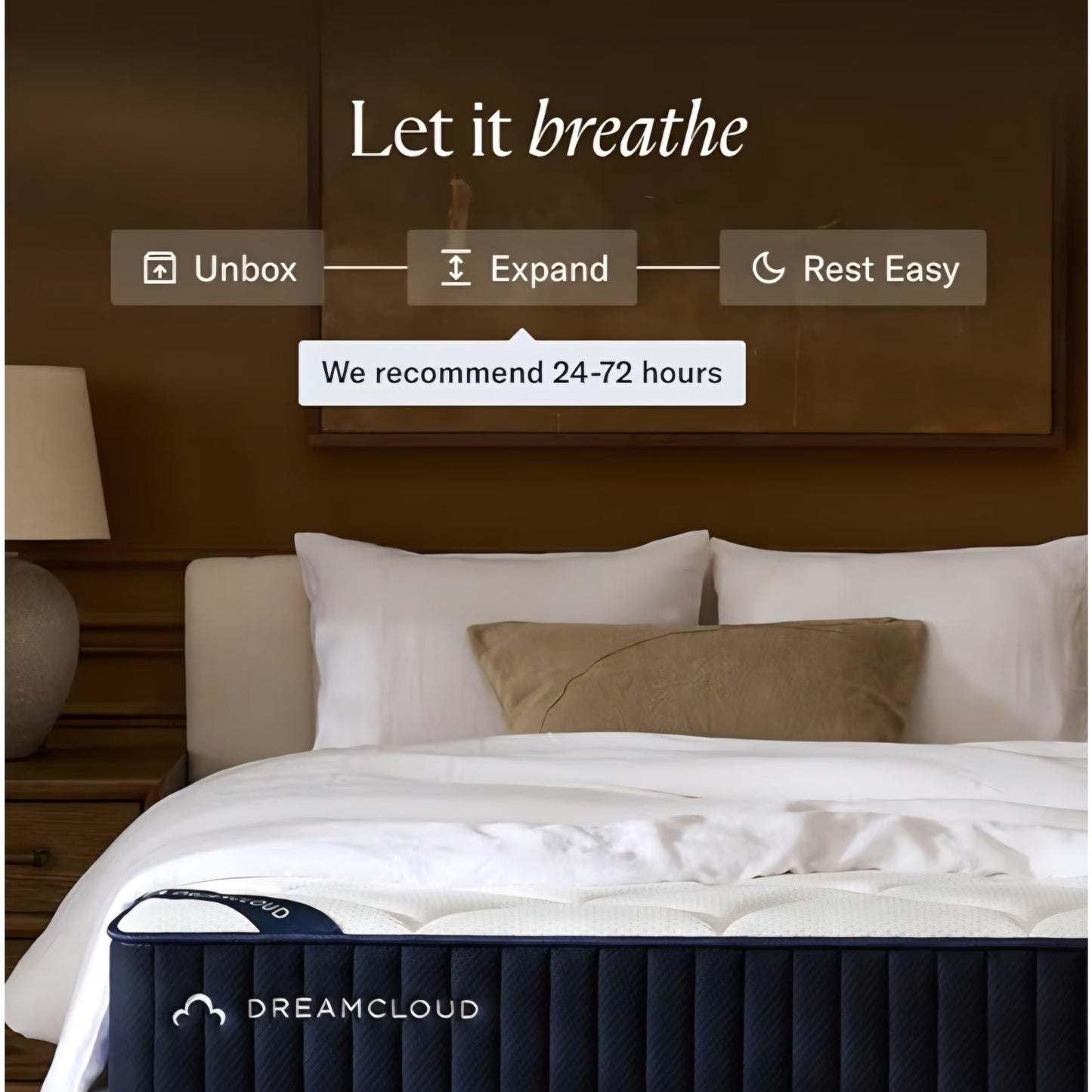 DreamCloud Classic 12" Queen Mattress - Luxury Hybrid Gel Memory Foam - 365 Night Trial