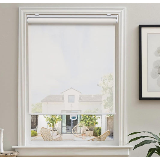 AOSKY Light Filtering Roller Shades for Indoor Windows, 71"W x 72"H