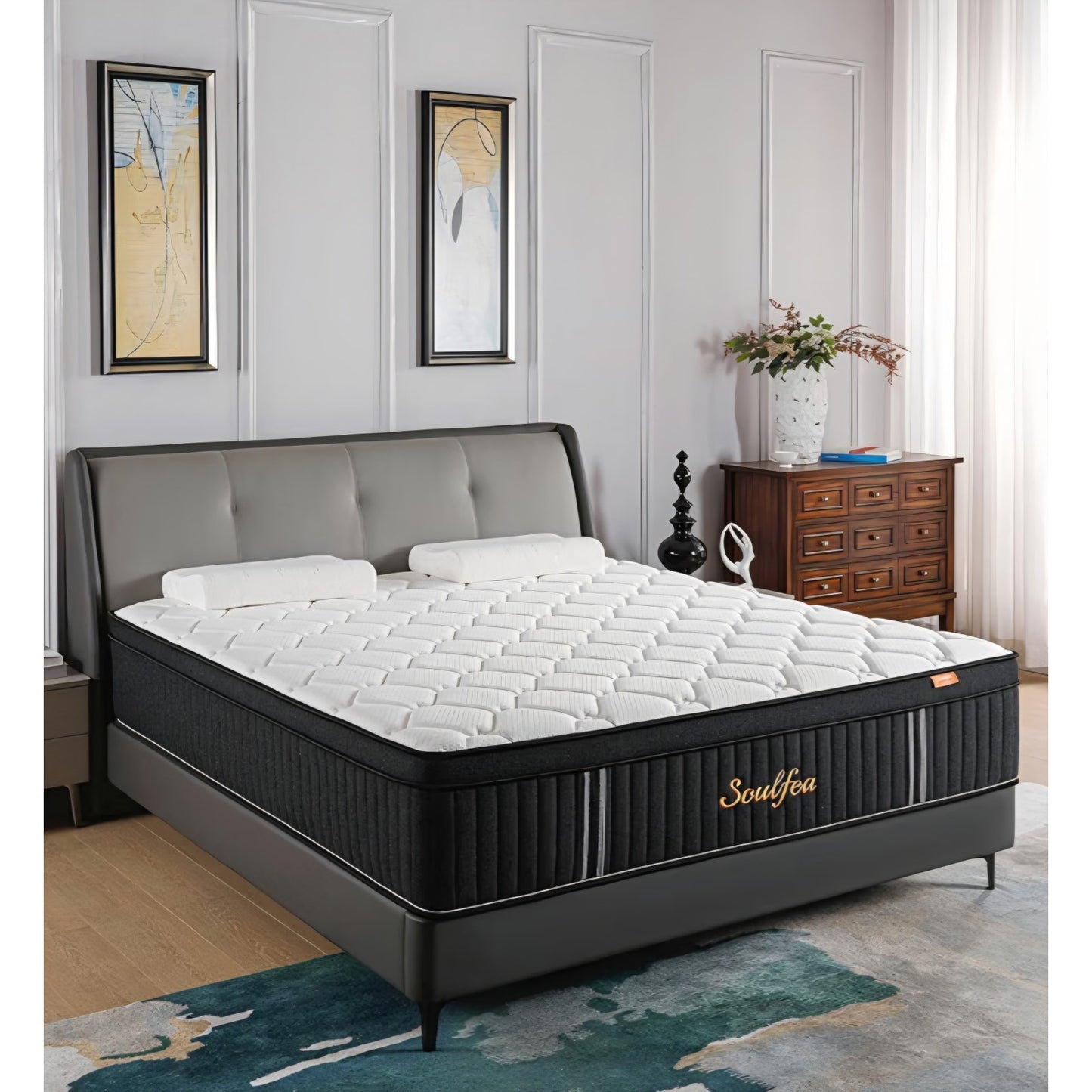 Full Size Mattress,12 Inch Hybrid Full Mattress in a Box with Memory Foam & Individual PocketSpring