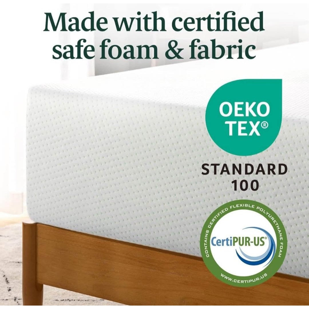 ZINUS 12 Inch Green Tea Memory Foam Mattress Queen