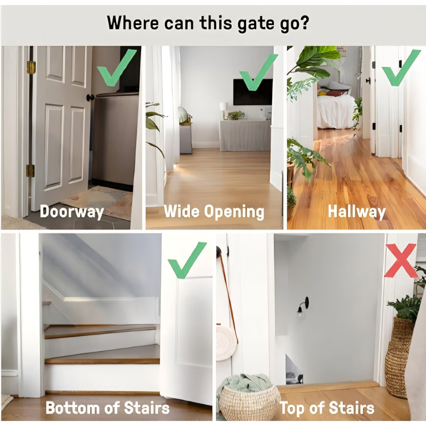 Ingenuity Decorative Extra Wide Baby Gate & Dog Gate, 44"-72" Wide, 36" Tall, Hardware or Pressure