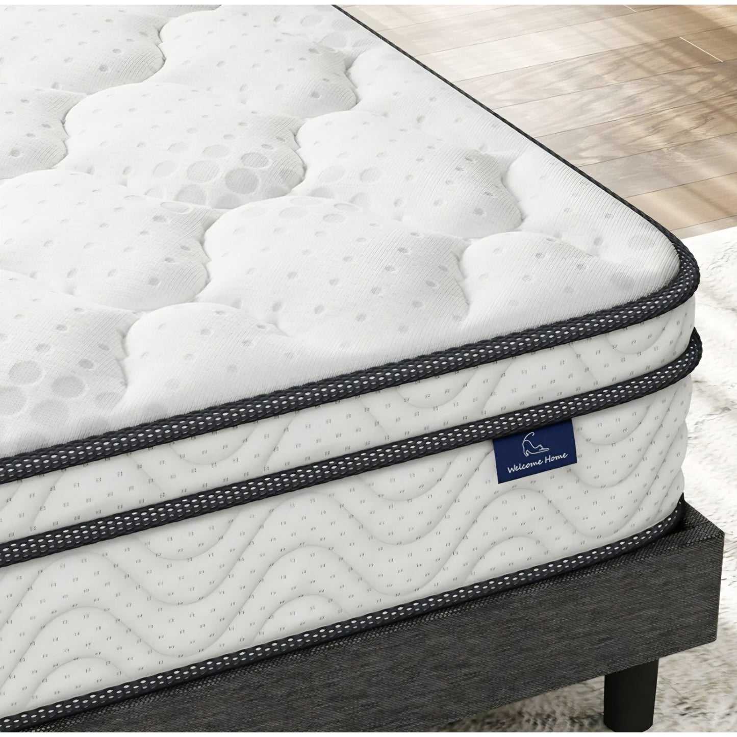 Vesgantti Twin Mattress, 10 Inch Hybrid Single Bed Mattress in a Box with Memory Foam and Pocket Spring, Ergonomic Design & Pressure Relief, Medium Firm Feel, 39"*75"*10"