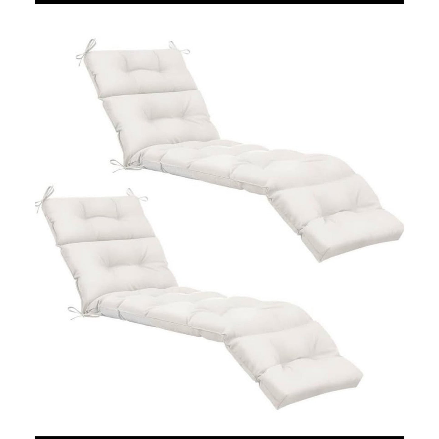 Kigley 2 Pcs Chaise Lounge Cushions 75 x 22 x 5 Inches Soft Lounge Chair Cushion Spring/Summer Seaso