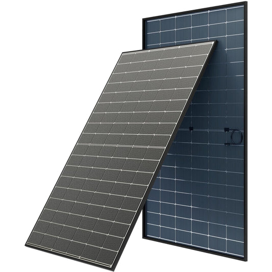 JJN Bifacial 2PCS 400 Watt Solar Panel, N-Type 16BB 400W Solar Panels, 25% High Efficiency