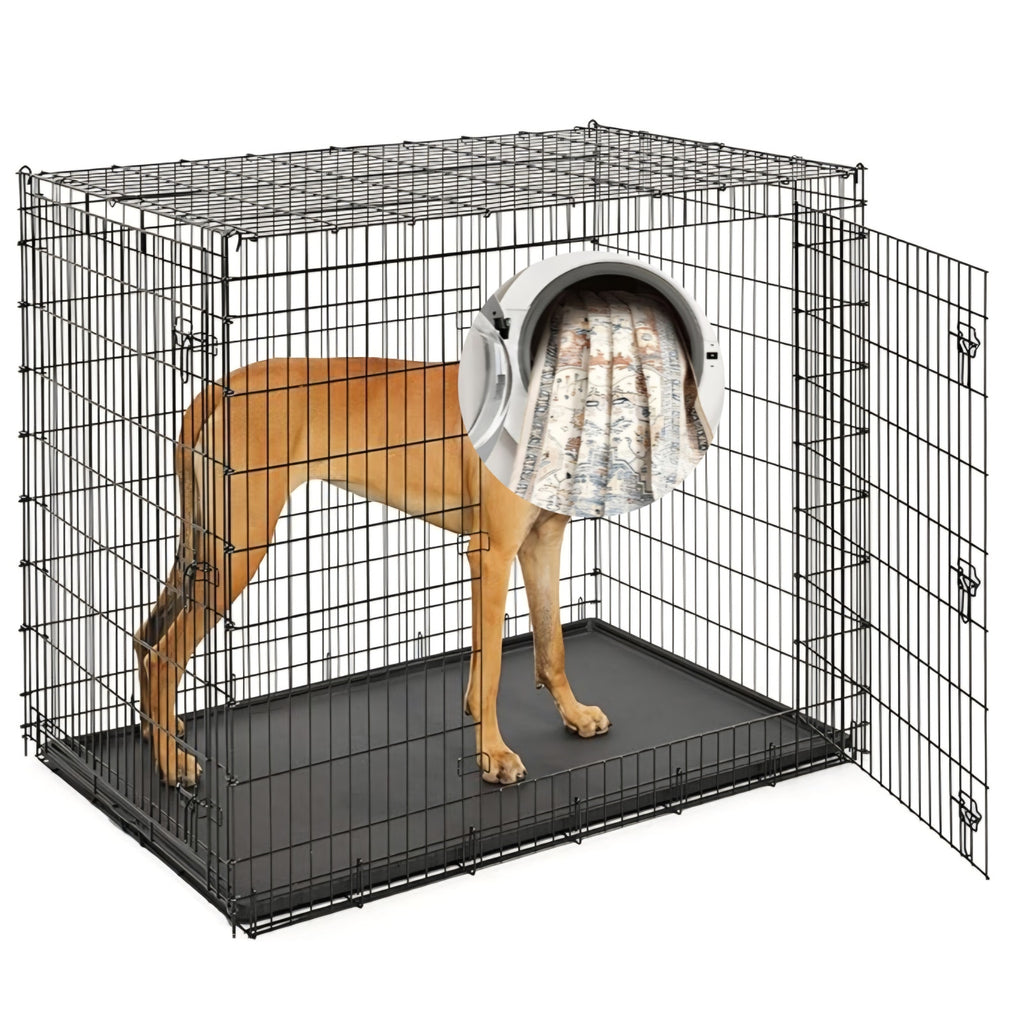 MidWest Homes for Pets Solutions Series XXL Double Door 54-Inch Dog Crate for the Largest Breeds,
