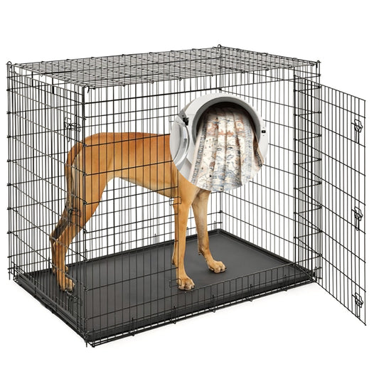 MidWest Homes for Pets Solutions Series XXL Double Door 54-Inch Dog Crate for the Largest Breeds,