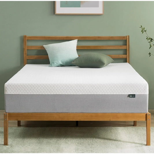 ZINUS 10 Inch Green Tea Essential Memory Foam Mattress [New Version], Queen, Fiberglass Free, Mediu