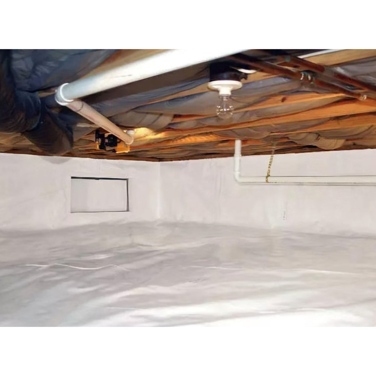 Crawl Space Vapor Barrier 14 Mil Vapor Barrier 12'x100' CRAWLSPACE Encapsulation
