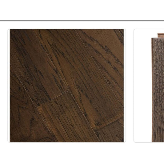 Ashor hickory 3/8 in. T x 5 in. W Wire Brushed Engineered hardwood flooring (19.7 sqft / case)