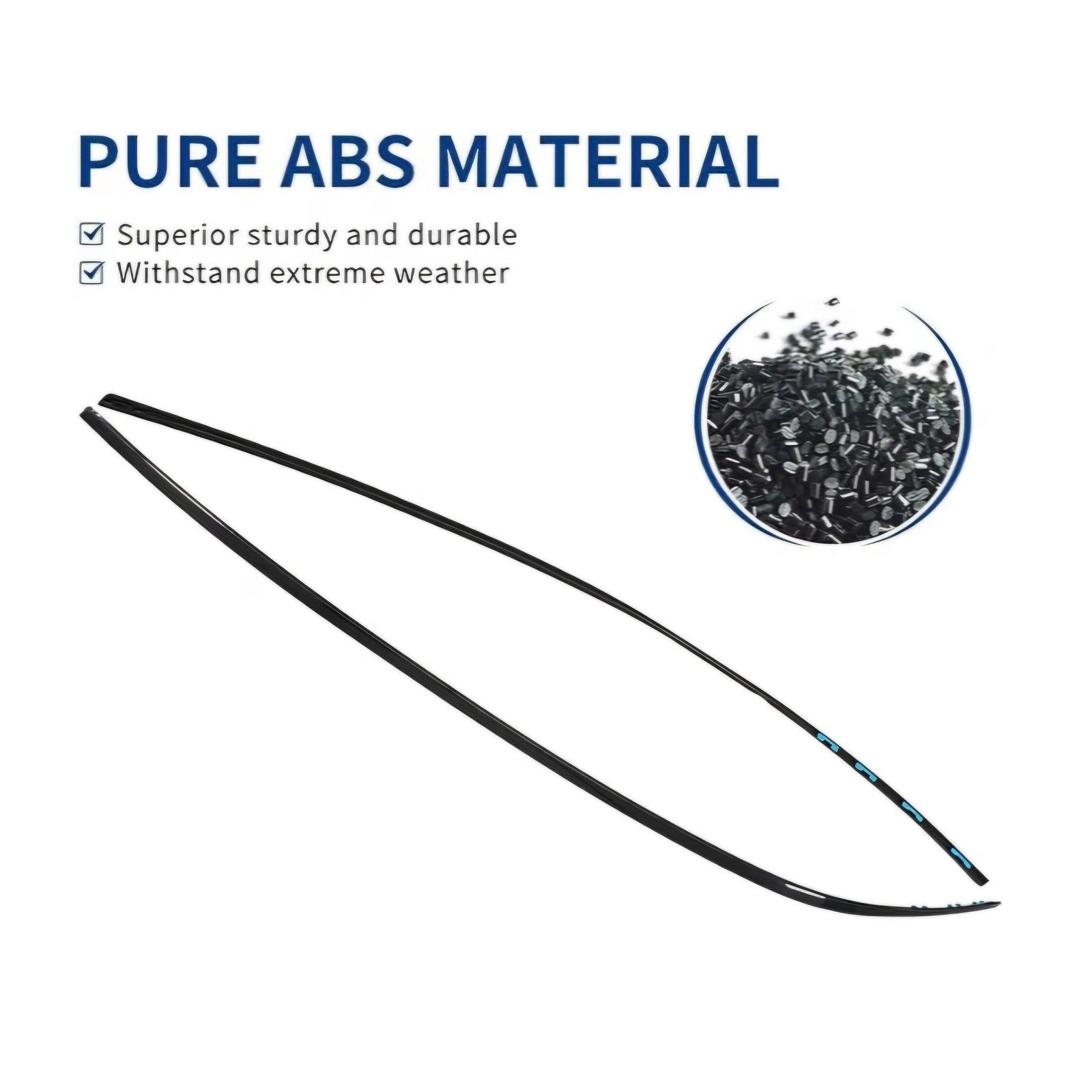 Drip Side Molding for Honda Accord 2014 2015 2016 2017 2018 Windshield Roof Molding TrimLeft, Right