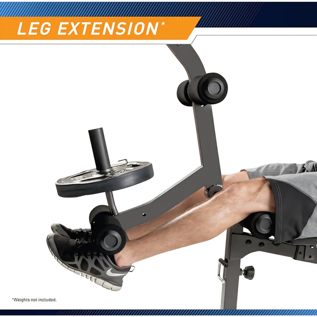 Marcy Olympic Workout Bench for Home Gym Strength Training Equipment with Preacher Curl