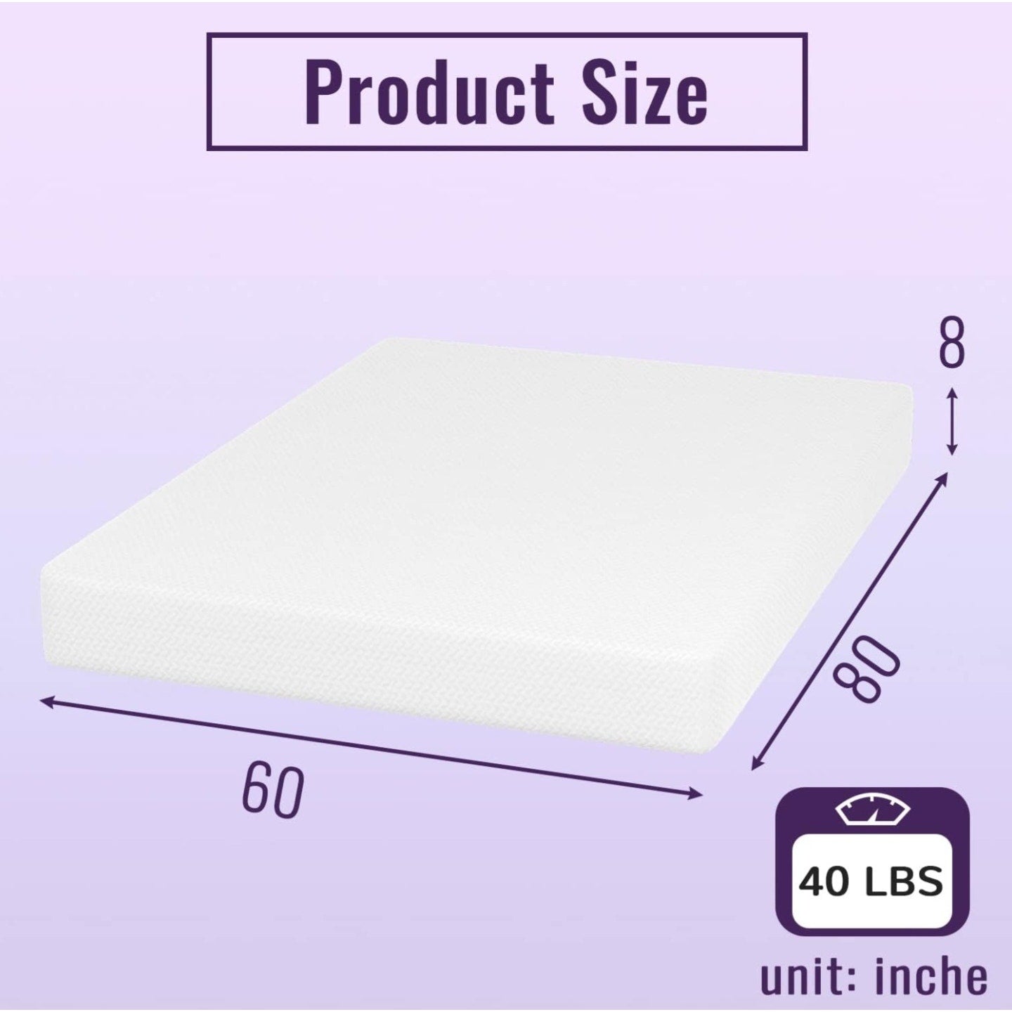 PayLessHere Memory Foam Queen Mattress Cooling Gel Bamboo Charcoal Infused Mattress 8 inch Mattress