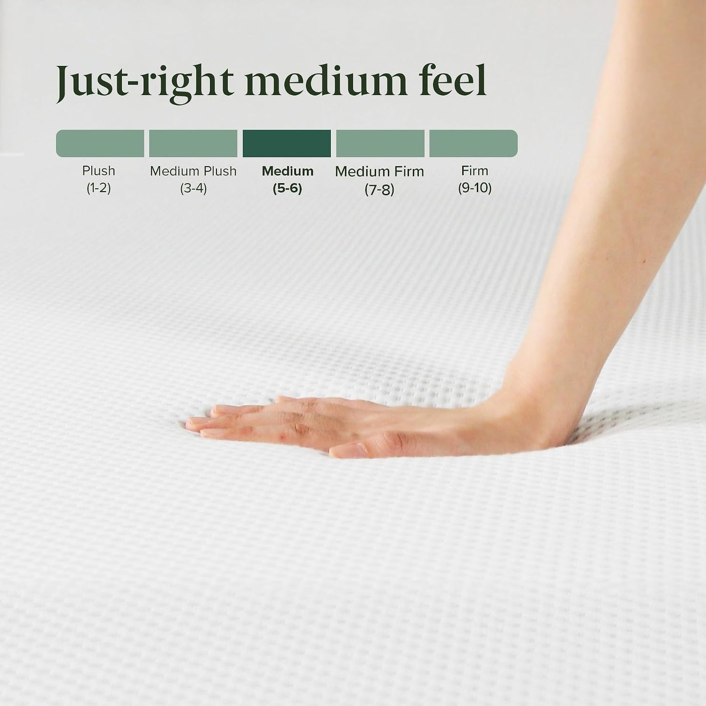 Queen Zinus 10 In Green Tea Cooling Memory Foam Mattress, Fiberglass Free, Medium Firmness,in A Box