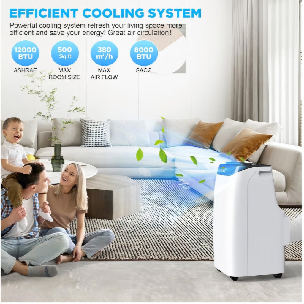 12000 BTU Portable Air Conditioners with Remote Control3-in-1 Free Standing Cooling AC Unit