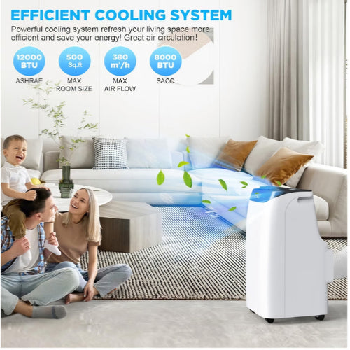 12000 BTU Portable Air Conditioners with Remote Control3-in-1 Free Standing Cooling AC Unit