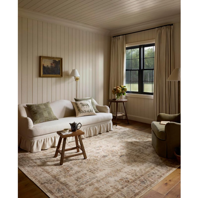 Loloi Chris Loves Julia Ramona Ivory/Multi 5'-0" x 7'-6" Accent Rug