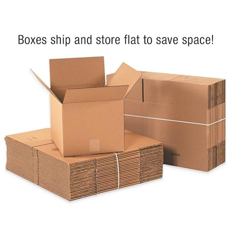 BOX USA 8x8x60 Tall Corrugated Boxes, Tall, 8L x 8W x 60H, Pack of 15. Strong Wholesale Bulk Boxes