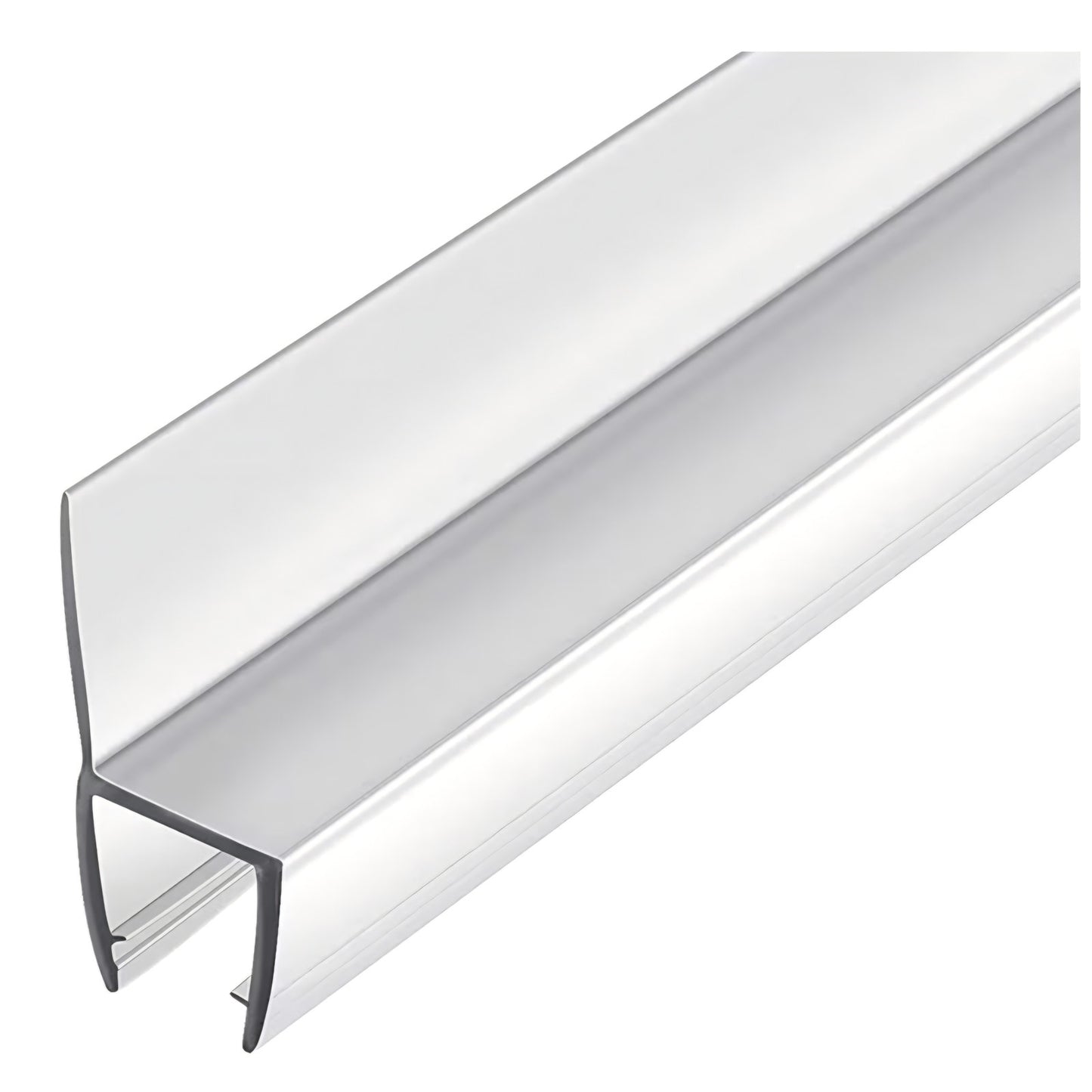 2-Pack Butecare Frameless Shower Door Side Seal Strip for 1/2" Glass Doors,