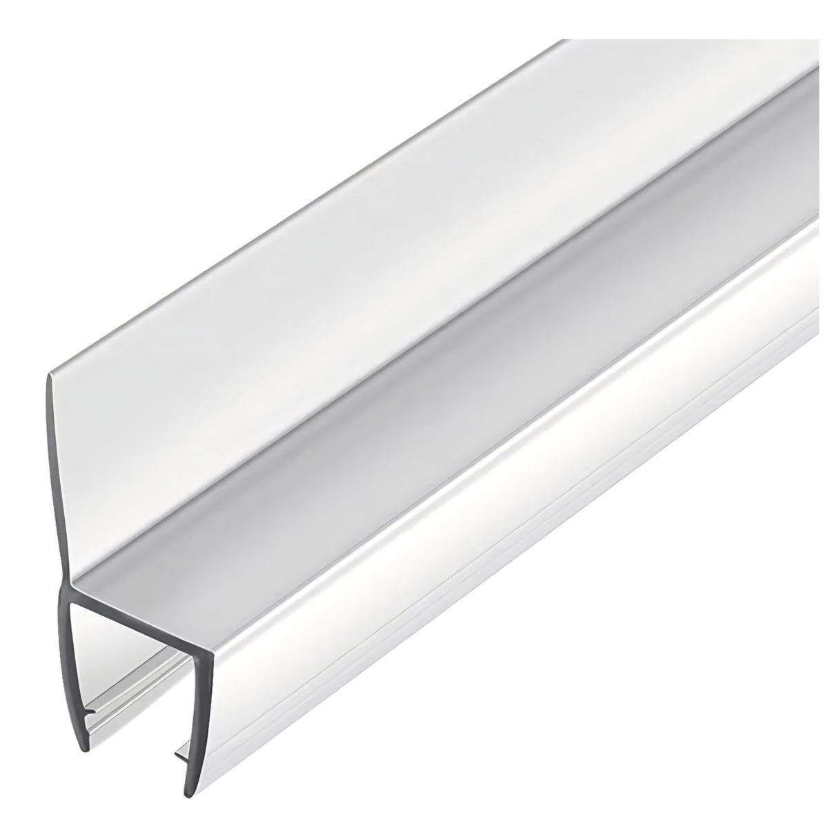 2-Pack Butecare Frameless Shower Door Side Seal Strip for 1/2" Glass Doors,