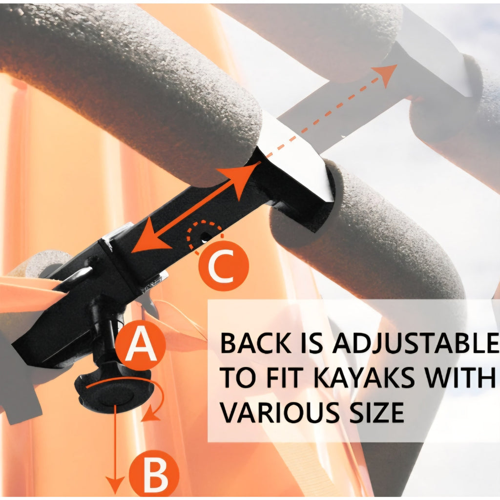 Iridium hitch mounted kayak rack