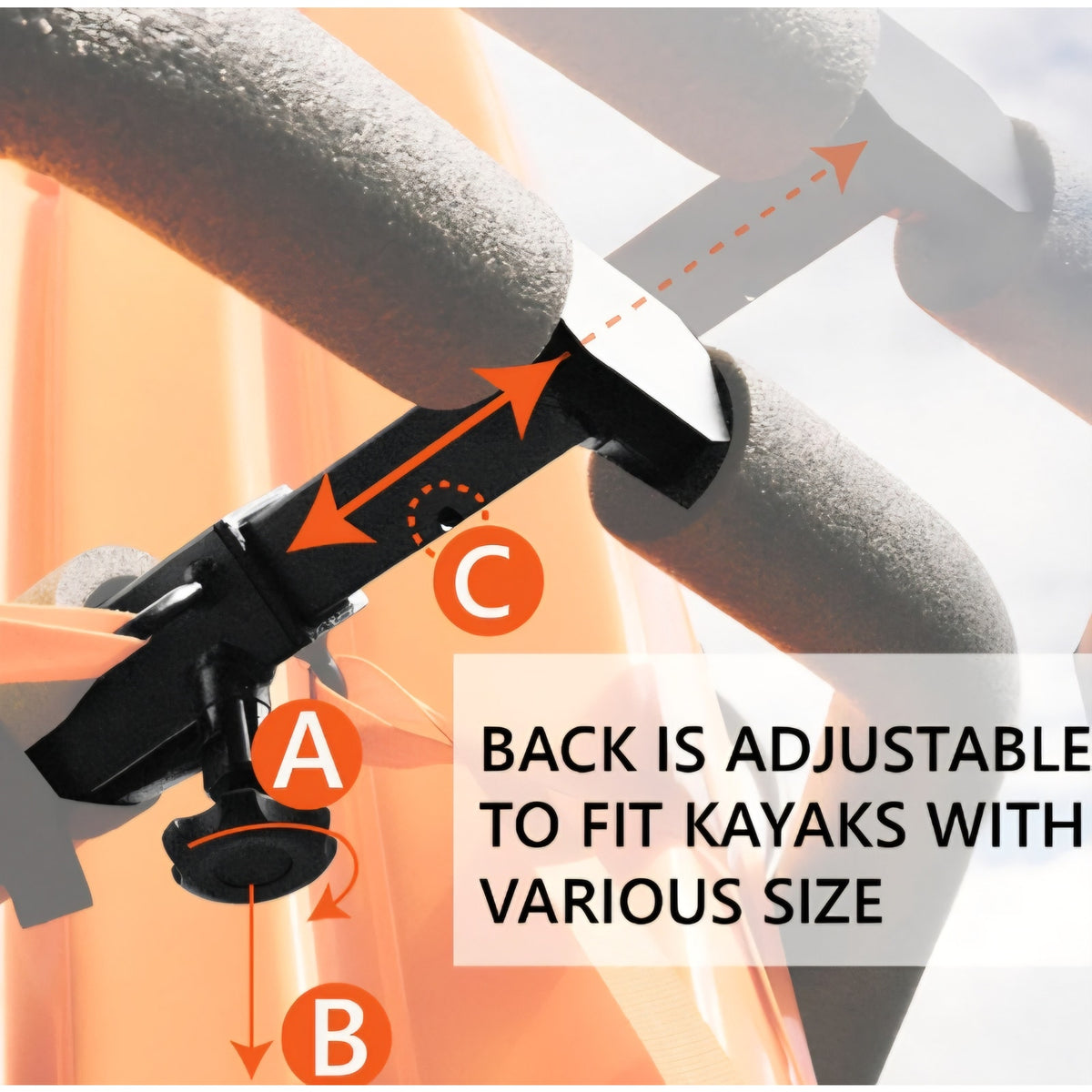 Iridium hitch mounted kayak rack