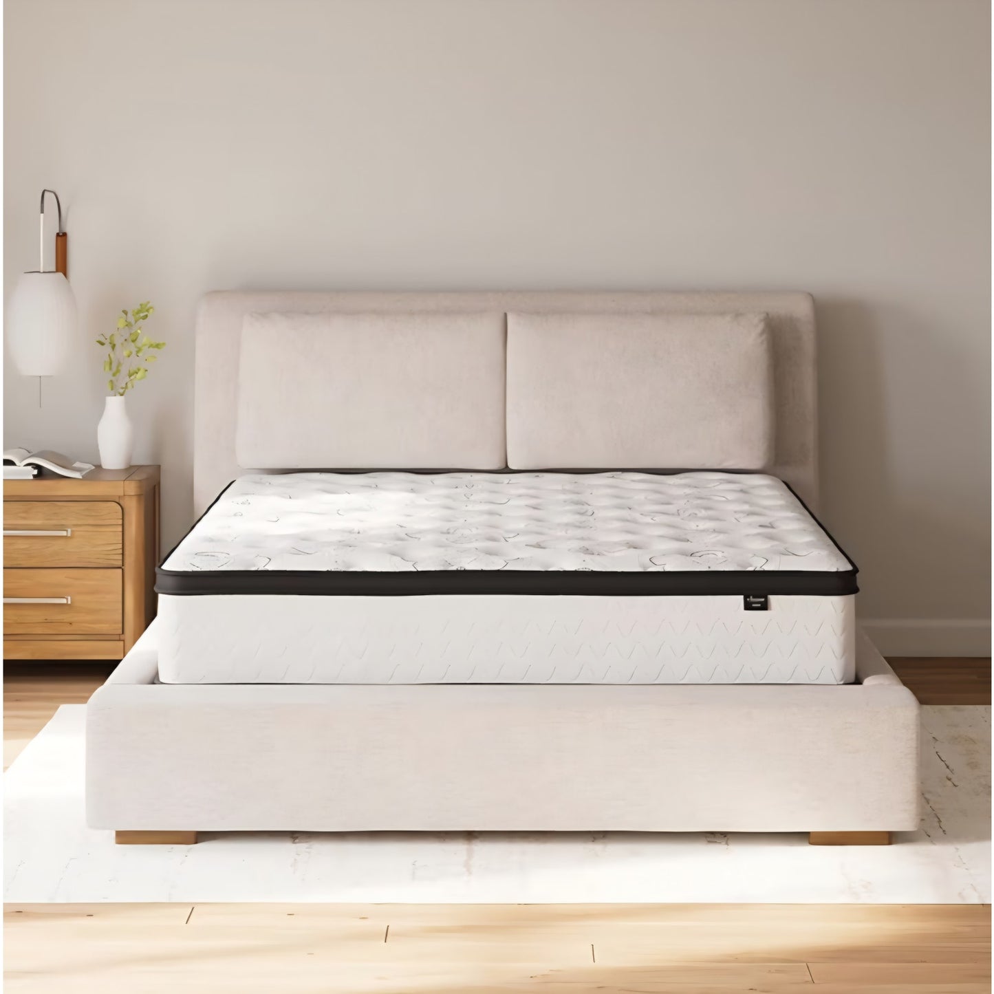 Queen Matress Signature Design by Ashley Queen Size Chime 12 Inch Medium Firm Hybrid