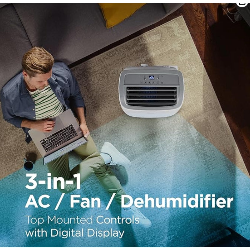 BLACK+DECKER Portable Air Conditioner, 9,000 BTU, BPACT08WT, White 5,300 BTU SACC