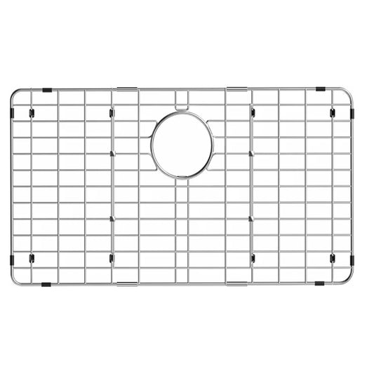 Sink Protector Grid, 28-3/8" x 14-3/16" Stainless Steel Sink Bottom Grid Rear Drain