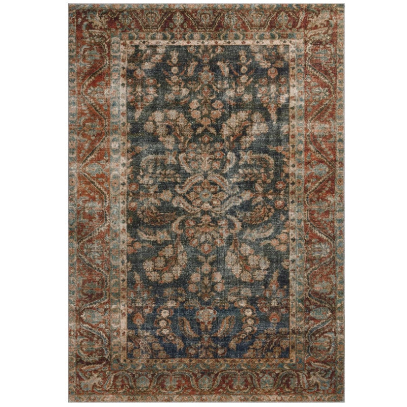 Loloi Chris Loves Julia Jules Ocean/Spice 7'-6" x 9'-6" Area Rug