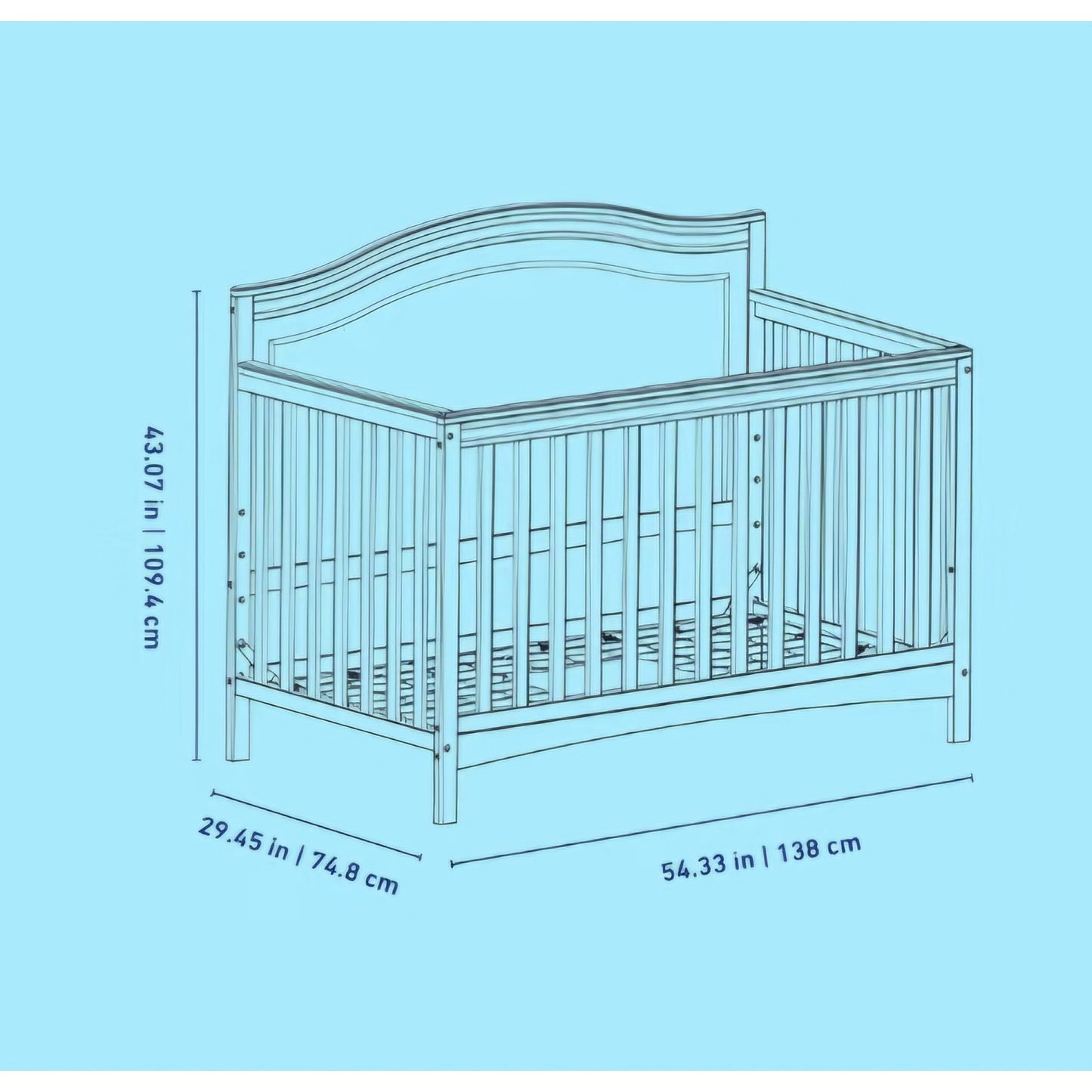 Graco Paris 4-in-1 Convertible Crib – GREENGUARD Gold Certified